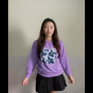 Lilac Version Sweater Crewneck Pecinta Ungu Babyterry