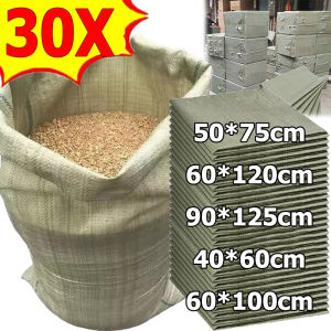 30 ชิ้น ถุงหนังงูความจุขนาดใหญ่ สำหรับเก็บกระเป๋าเดินทาง / กระสอบพลาสติกซีเมนต์และทรายเกรดก่อสร้าง / ถุงทอหนังงูขายส่ง / ถุงบรรจุภัณฑ์ด่วน