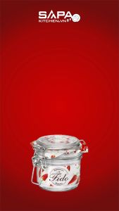 Hũ Thủy Tinh Nắp Cài Kín Hơi Fido Bormioli Rocco 141360F01321990 (200ml)