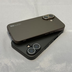 Mens Womens Frosted Metal Painted Full Cover Lens Phone Case for  16Promax Creative Luxury Protective Silicone Shell