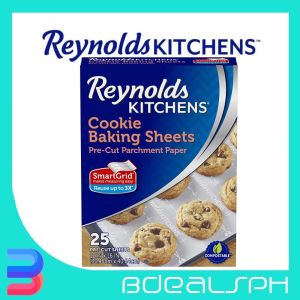Reynolds Kitchens 25 Cookie Baking Sheets Pre-Cut Parchment Paper