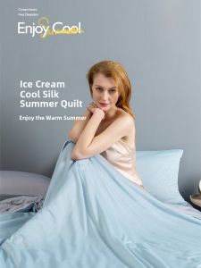 Ice Cream Class a Cooling Summer Quilt Ice Silk Air Conditioner Single Double Bed Summer Cool Quilt Washable Machine Washable Thin Quilt