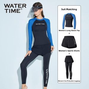 WATERTIME | Sun Protection Warm Separate Slimming Long Sleeves Jellyfish Protection Wetsuit