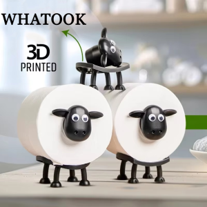 1pc/3pc Cute Sheep Dog Shape Toilet Tissue Rack Free Standing Storage Roll Paper Holder Animal Shape Decorative Toilet Paper Rac