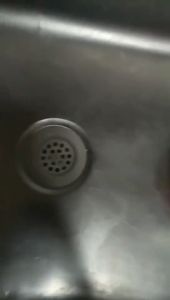 Melika Stainless Kitchen Sink With PVC Strainer Lababo 14x20 16x24 Single Bowl