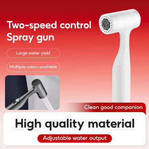 High-Pressure Bidet Spray Gun with Two-Speed Control and ABS Intensification - Durable Bathroom Bidet Set for Gentle Washing and Easy Rinse