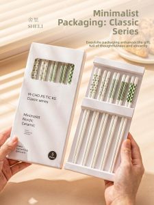 SHELI | Non-slip High-end Ceramic Chopsticks 5 Pairs