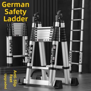 DANBIYIN | Adjustable Foldable Thickened Aluminum Alloy Ladder