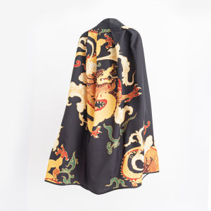 Dragon Patterned Shawl Hanfu Accessory Smooth Hanging Sensation Halloween Costume Outerwear Elegant Draping Childrens Apparel