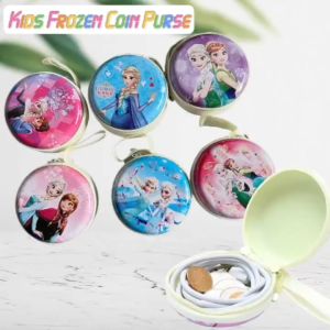 [MSIA SHIP] NOVELTY Kids Frozen Elsa Coin Purse Earphone Storage Cartoon Pouches School Stationery Supplies Student Children Birthday Christmas Goodies Gift Presents Kindergarten Dompet Kartun Syiling Kanak 小孩 零钱包