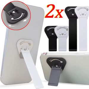 Stainless Steel Rotatable Cellphone Support Kickstand Adhesive Folding Phone Holder Bracket for IPad IPhone Invisible Stands