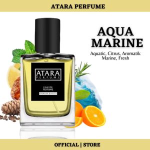 Parfum Pria Tahan Lama 24 Jam Farfum Pria ATARA PERFUM AQUA MARINE  Wangi Lembut Minyak Wangi Tahan Lama Non Alkohol Bibit Import Parfum Pria Aman Sholat Bisa Cod