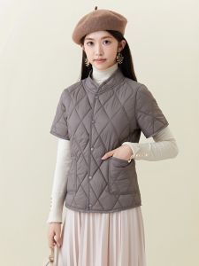 ผ้าฝ้ายไนลอนสําหรับผู้หญิงที่สมบูรณ์แบบสําหรับฤดูหนาวภายในสวมใส่แม่ครึ่งแขนไหล่ Protector เสื้อผ้า Stand Collar