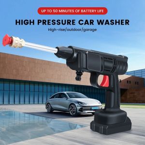 Portable High Pressure Washer 30Bar Car Water Gun Lithium Battery Charging Wireless Spray Cleaner Pump Washing Machine