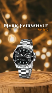ORIGINAL Jam Tangan Pria Mark Fairwhale 5810 Kuarsa Garansi Resmi 1 Tahun - Stainless Steel