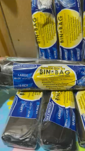 Calypso Bin Bag -Rolled Trash Bag Roll with Tie