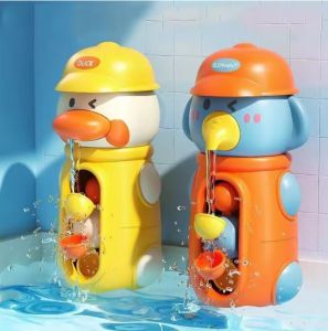 【Hot sale】New Cute Duck Elephant Baby Shower Bath Toys Children Water Play Spinner with Suction Cup Waterwheel Games for Kid Bathroom