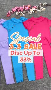 [KNIT] Setelan Kimberly uk 1-3 Tahun /Set Bahan Katun Rib Knit Stelan Balita Legging Perempuan 1-2 2-3 Thn Bahan Cotton KiosbalitaFawa