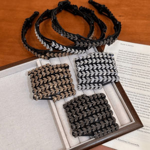 NING ZHOU | Crystal Wheat Design High Top Pressure Hair Band