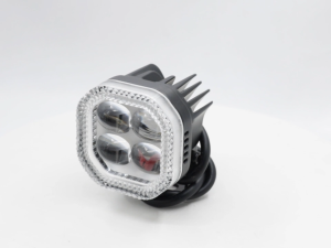 【2025】Motorcycle 4 Leafs Clover External Spotlight Waterproof RGB Near Yellow far White Headlight