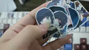 Genshin Impact - Set 10/15 cái Sticker Yelan game Genshin Impact hình dán trang trí mũ bảo hiểm vali điện thoại laptop...siêu đẹp chống nước chống xước