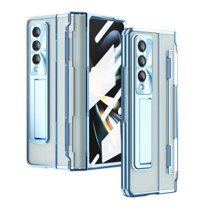 Case For Samsung Galaxy Z Fold 7 6 5 4 3 Hinge Transparent Bracket All inclusive Cover For Z Fold7 Fold6