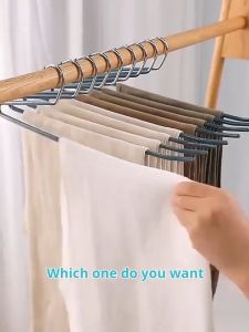 [HomeAmaze] Non-Slip Z-shape Pants Hangers Trousers Pants Hangers Stainless steel & PP Hanger