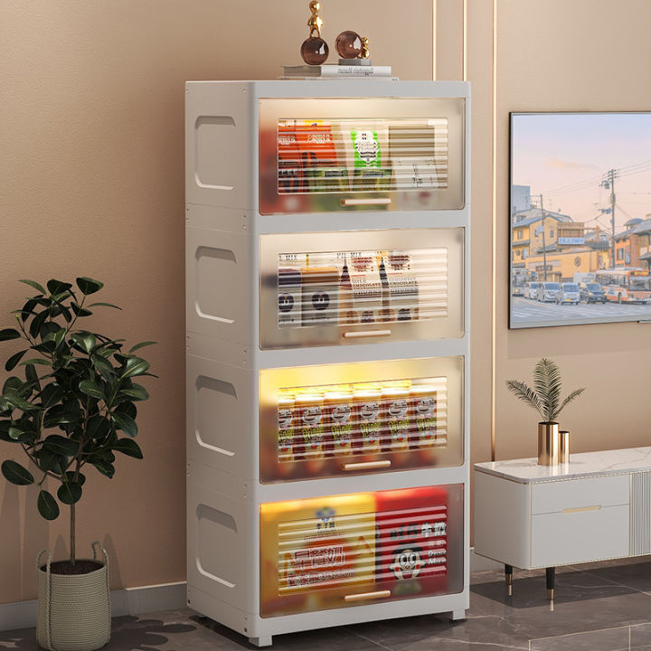 Living Room Snack Storage Cabinet Storage Cabinet Plastic Cabinet ...