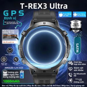 Đồng Hồ Thông Minh T-Rex3 Ultra Chống Nước 10ATM Tích Hợp GPS La Bàn Pin 1000mAh Thiết Bị Theo Dõi Thể Thao Dành Cho Hoạt Động Ngoài Trời Và Quân Sự