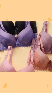 เสื้อในแฟชั่น มีโครงมีลูกไม้เต้าใหญ่3ตะขอ เนื้อหา: ของส่งจากไทย