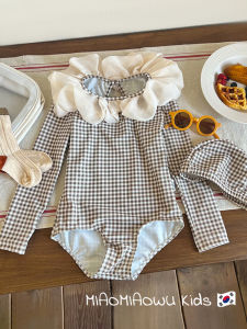 Girls Long Sleeve Swimsuit Quick Dry Swimming Costume Baby Bathing Suit Child Aquatic Wear Girls Thermal Spa Swimming Clothes