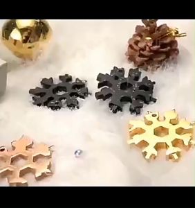 Satu Keluarga Snowflakes Multi Tool 18IN1 C1013 Saker Tool Kunci Salju Serbaguna Pocker Wrench