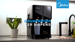 MIDEA Water Dispenser Hot Normal Cold Tabletop Water Purifier Midea 2382 / 2568 - Compressor Cooling - 4 Stages Antibacterial Filter (Halal Certified)