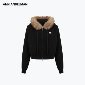 ANN ANDELMAN | Removable Fur Hooded Cardigan Sweater