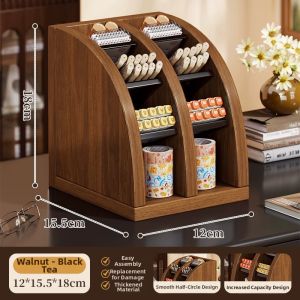 WUBUWEI | Luxurious Wooden Office Organizer Large Capacity