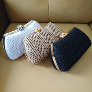 Tas Pesta Import Sulam Kristal Diamond Handbag Wisuda tas wisuda wanita terbaru