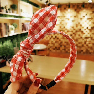 2023 New Style Womens Folded Edge Wide Brim Headband Korean Version Mesh Hairband Face Washing Hair Clip Fashionable Accessory