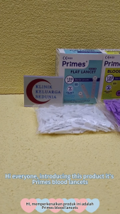 Primes Blood Flat Round Lancets 28g 30g Prime Care lancet glucose