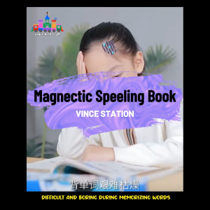 Buku Ejaan Magnetik Prasekolah Magnetic Spelling Books Preschool Kids Early Learning Education Board