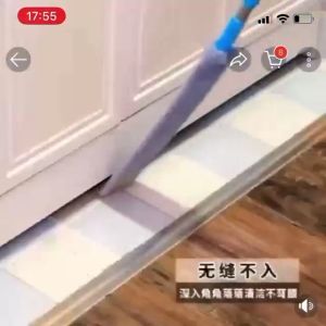 Slit mop mop under bed artifact dust cleaning retractable extended handle one word slit small mop under bed soft mop