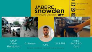 Jabbre Snowden Dash Cam for Motorcycle