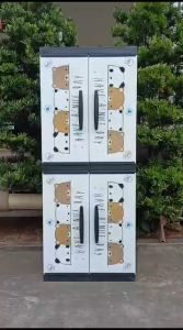 Lemari Pakaian Akako LP2P Lemari Jumbo Dengan Kaca Motif Minimalis Premium