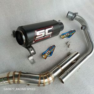 Knalpot Sc Project Sonic Satria Supra gtr Vixion R15 Mx Byson Cbr150r Cb150R Byson Verza cs one dll