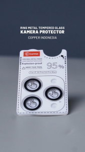 COPPER For iPhone 17 / Air / Pro / Max - Ring Metal ( Pelindung Lensa Kamera ) Anti-Reflective dan Anti-Fog