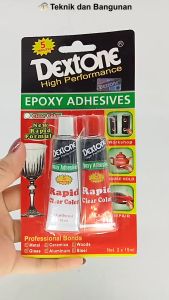 Lem Besi Clear Dextone Epoxy Rapid Clear 5 Menit 30gr