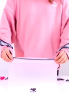 Travel Pouch Serut  Motif Karakter Transparan Serbaguna MakeUp Kosmetik Organizer Anti Air