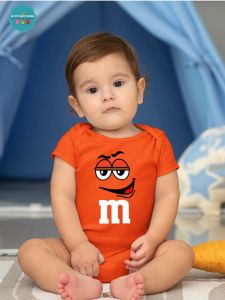 Baby Character Onesies with Name Back Print - M&M