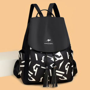 Oxford Cloth Double Shoulder Bag Womens Large Capacity Casual Commuter Backpack Fashionable 2025 New Style Korean Version Traveling