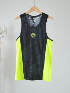 NoNoE Station 2024 Summer New Mens Vest Thin Breathable Cool Feeling Fluorescent Strip Top round Neck Sweat Vest Fashionable Youth Style