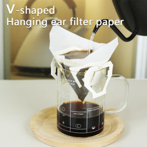 30/60pcs, Portable coffee filter paper bag hanging ear drip coffee bag single use drip coffee filter paper bag